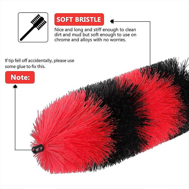 Car Wheel Wash Vehicle Car Motorcycle Wheel Tire Rim Scrub Brush Cleaner Washing Tool