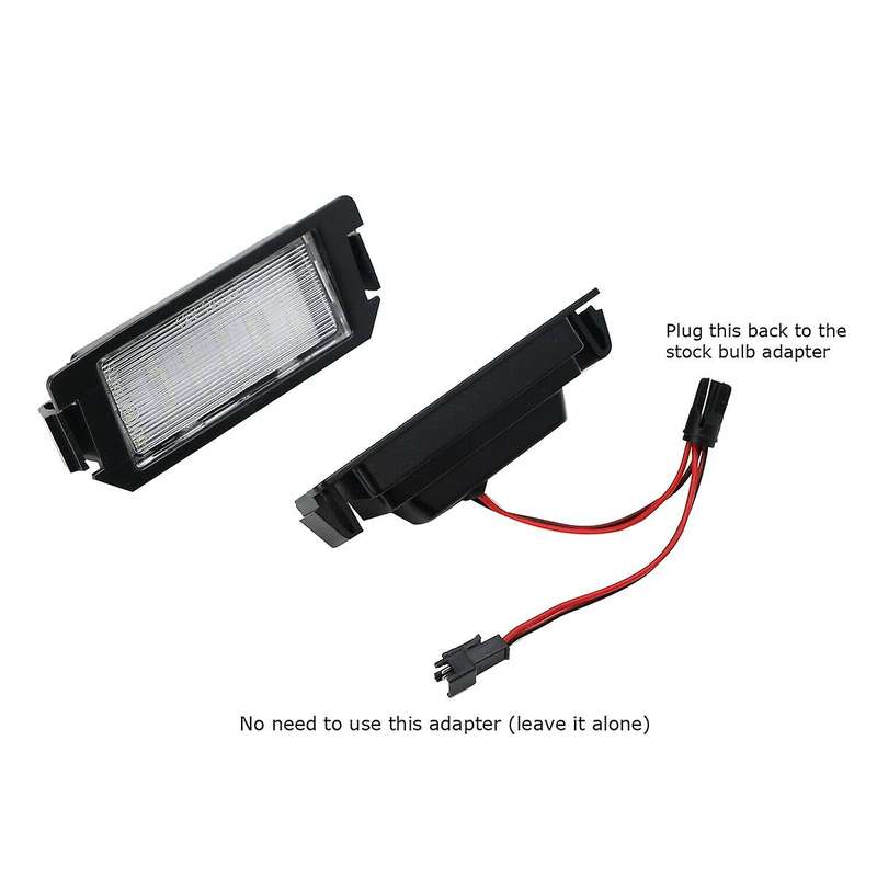 Car White 18-led License Plate Light Number Light Replacement for 2d Soul