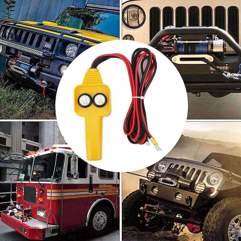 Car Winch Remote Control Switch Winch Remote Control Button Kit Switch Wired Winch Handle Switch