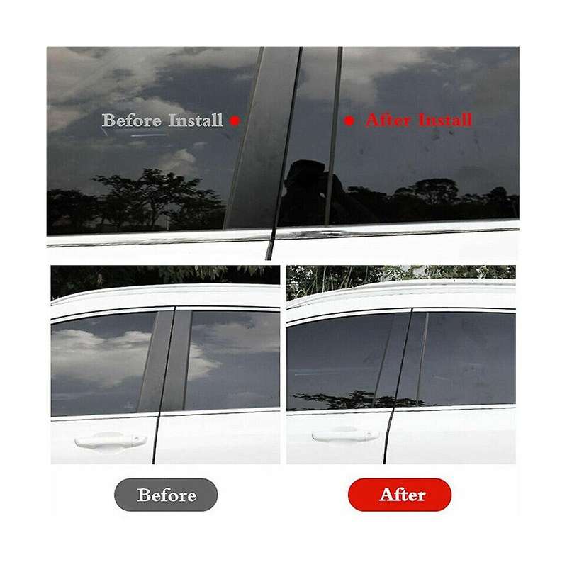 Car Window Door Column B C Pillar Post Cover for X5 E53 2000-2006 Black Pc Sticker ,8Pcs