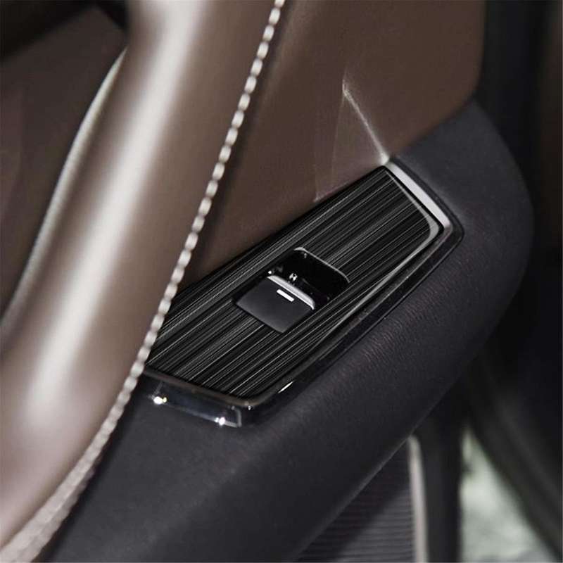 Car Window Glass Lift Button Switch Cover Trim Stainless Steel Door Armrest Panel for Cx9 -9 2022+ R