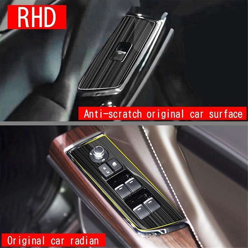 Car Window Glass Lift Button Switch Cover Trim Stainless Steel Door Armrest Panel for Cx9 -9 2022+ R