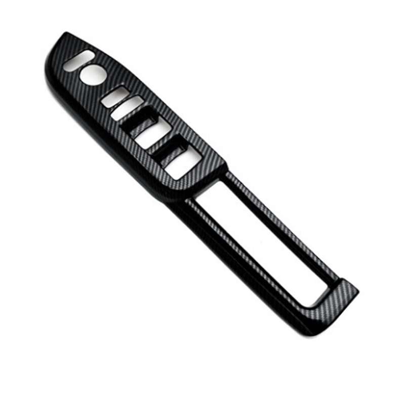 Car Window Glass Lift Button Trim Switch Cover Door Armrest Panel for N-BOX JF5 JF6 2023 Carbon Fibe