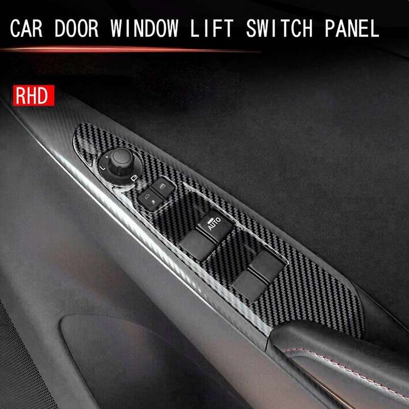 Car Window Glass Lifter Switch Panel Window Lifter Switch Decorative Cover for 2 2019-2021 RHD B