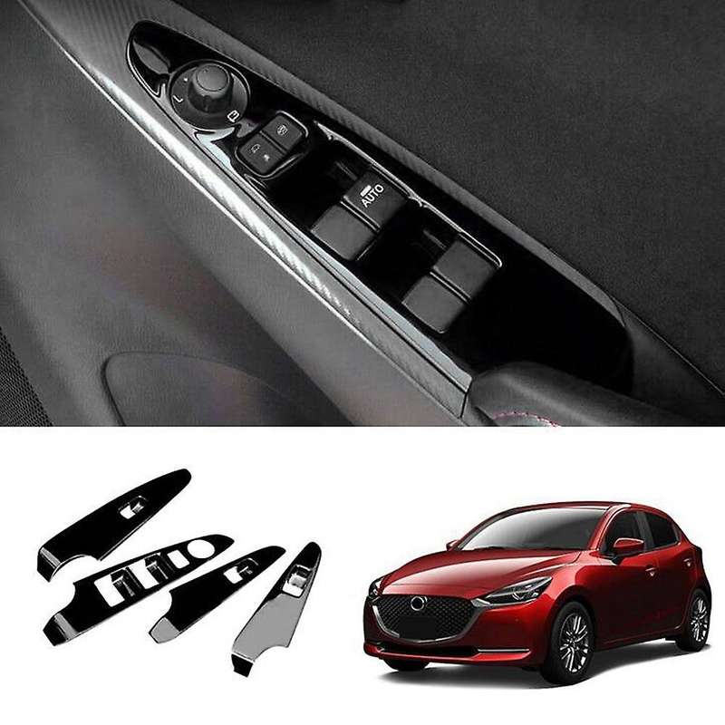 Car Window Glass Lifter Switch Panel Window Lifter Switch Decorative Cover for 2 2019-2021 RHD B