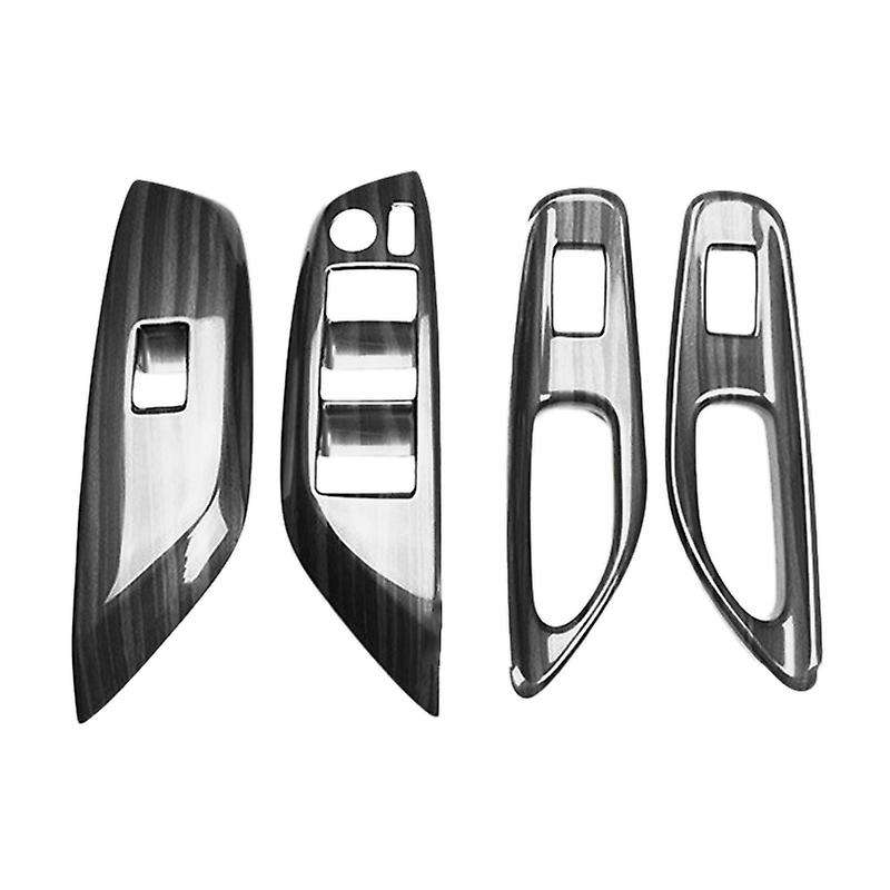 Car Window Glass Switch Panel Window Lift Switch Decorative Cover for YARIS 2020 2021 Carbon Fiber P