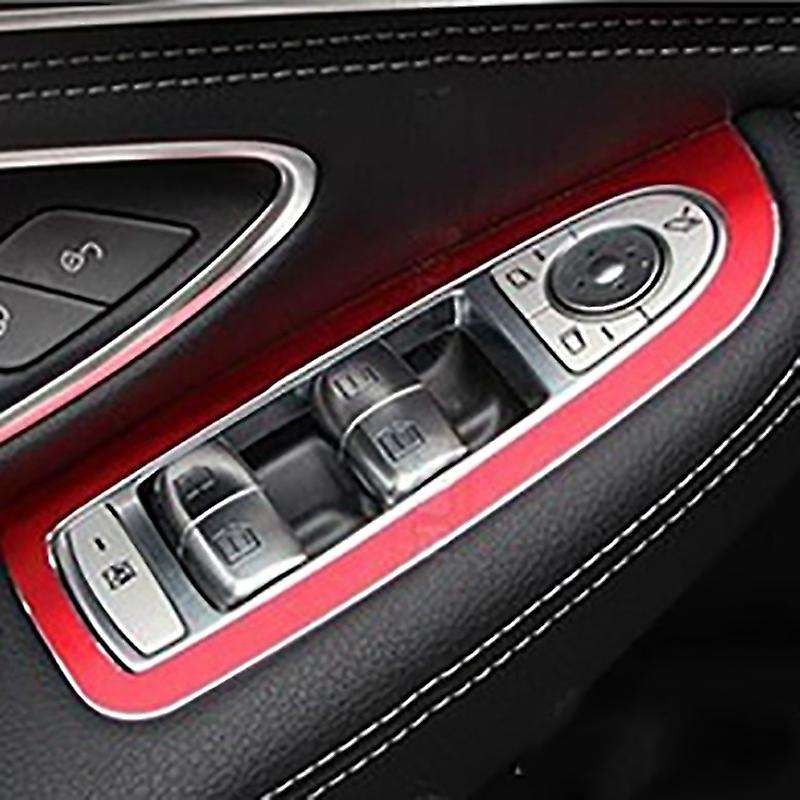 Car Window Glass Lift Switch Button Panel Frame Cover Trim Car Interior Accessories for C GLC Class