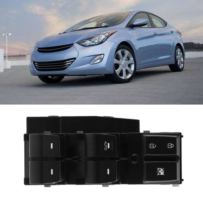 Car Window Left Front Master Lifter Switch with "Auto"Switch Button Fit for 2017-2020 93570-F2000