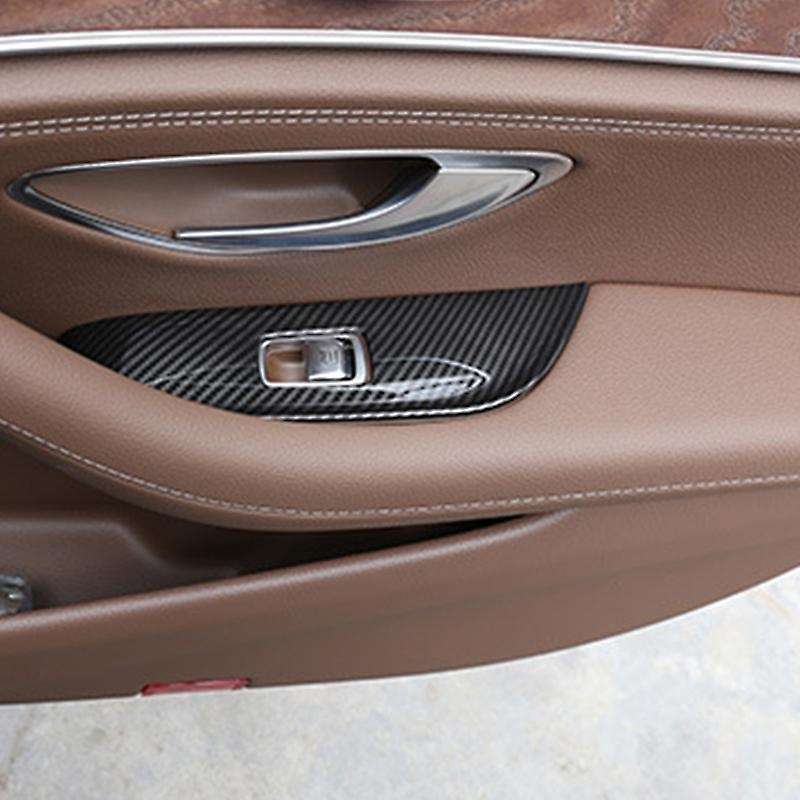 Car Window Lift Button Frame Trim Carbon Fiber for E Class W213 2016-2019 Left Hand Drive