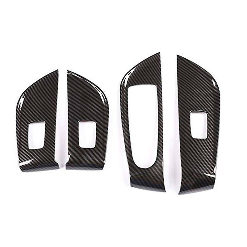 Car Window Lift Button Frame Trim Carbon Fiber for E Class W213 2016-2019 Left Hand Drive