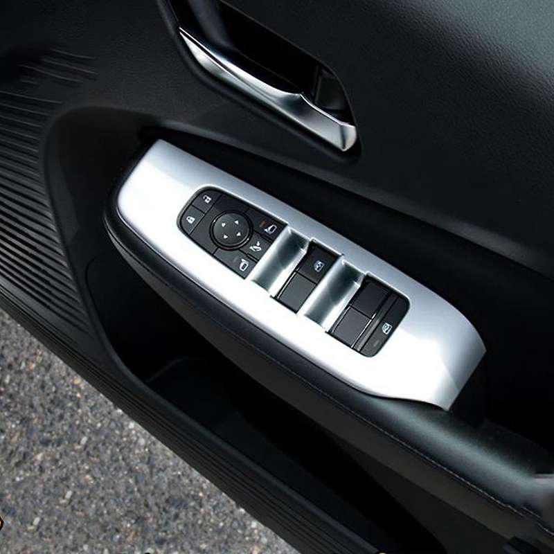 Car Window Lift Switch Button Frame Cover Trim for 2021 Note E13 Chrome
