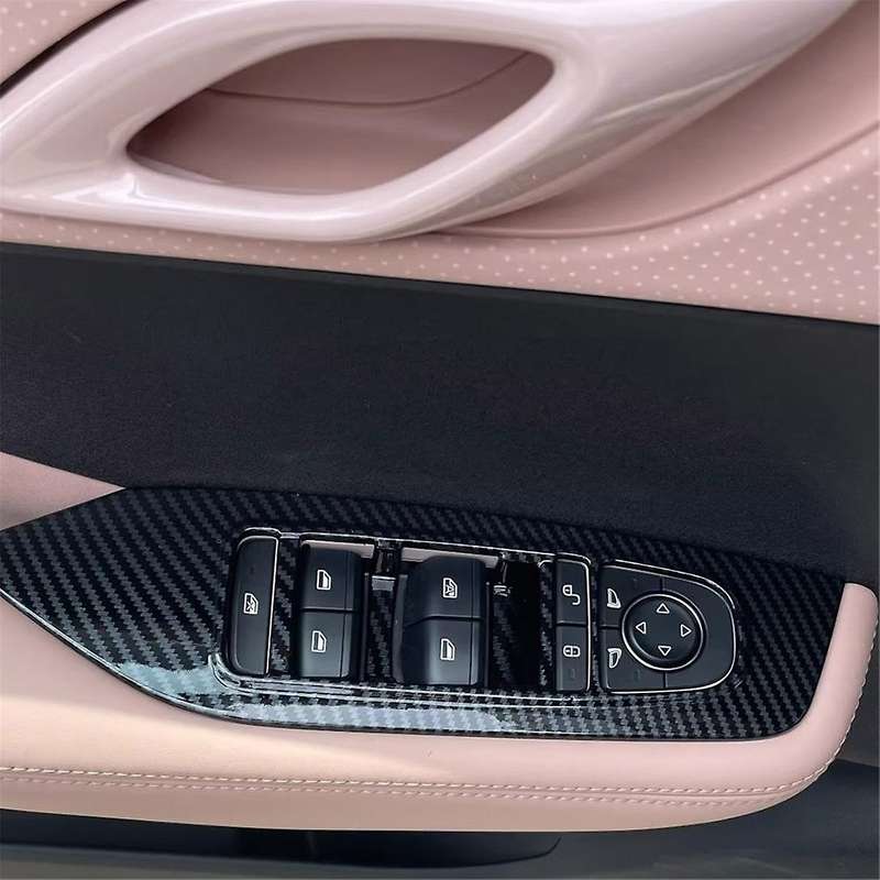 Car Window Lift Switch Button Cover Interior Door Armrest Trim Panel LHD for Dolphin Mini/ Seagull