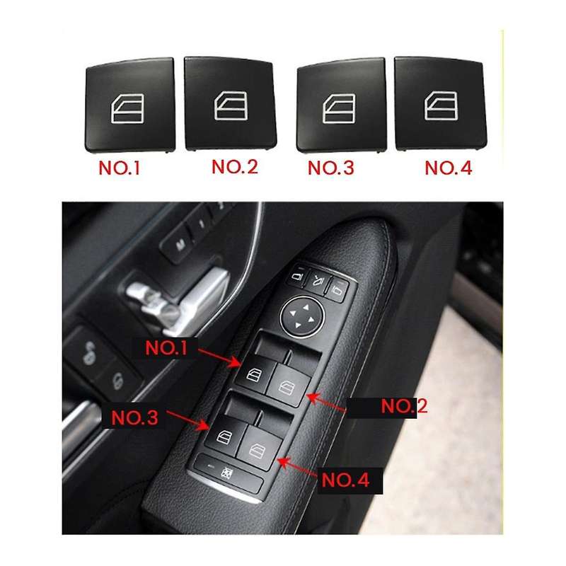 Car Window Lift Switch Repair Button Cover 2049058202 for - C-CLASS W204 X204 W212 W207 No.4