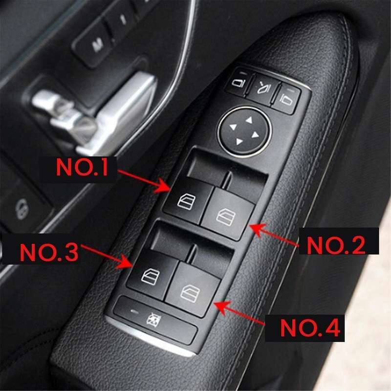 Car Window Lift Switch Repair Button Cover 2049058202 for - C-CLASS W204 X204 W212 W207 No.4