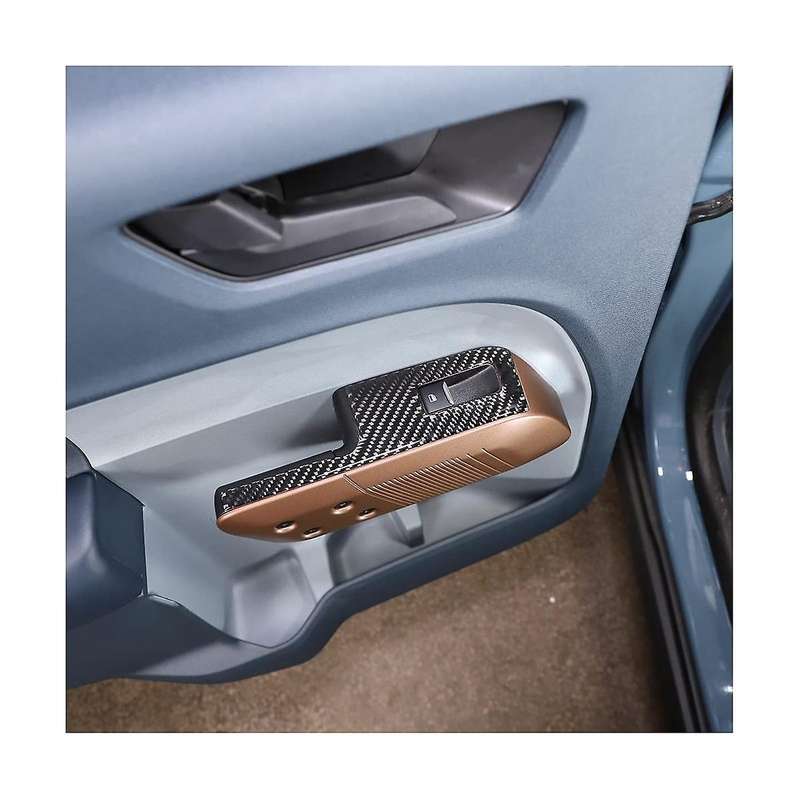 Car Window Lift Switch Frame Panel Cover Sticker Decoration for 2022 2023 Accessories - Soft Carbon