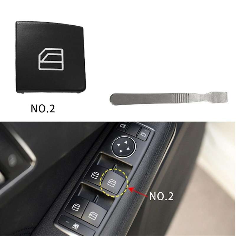 Car Window Lift Switch Repair Button Cover with Tools 2049058202 for - C-CLASS W204 X204 W212 W207 N