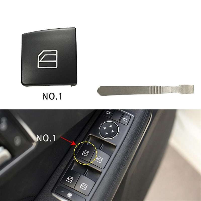 Car Window Lift Switch Repair Button Cover with Tools 2049058202 for - C-CLASS W204 X204 W212 W207 N