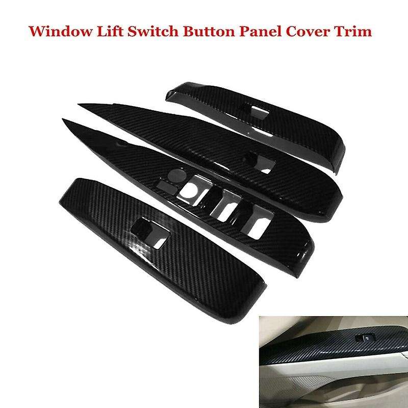 Car Window Master Control Switch Window Lift Switch Button Cover Trim Panel for 8Th 2018-2020