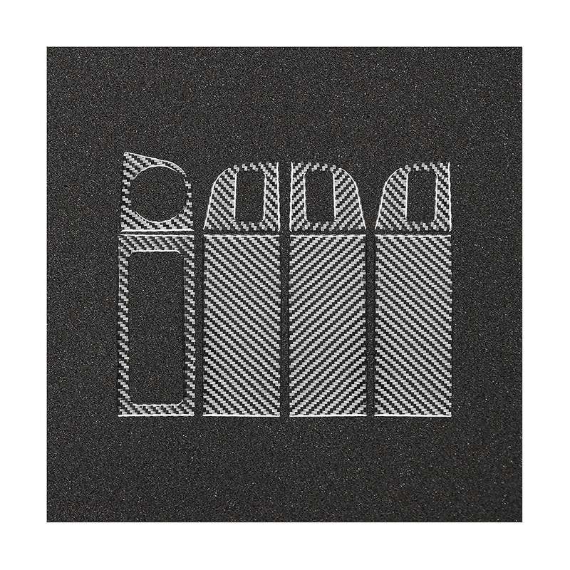Car Window Lifting Switch Panel Trim Sticker Decorative Carbon Fiber for A7 2015-2020 Accessories