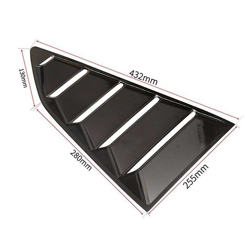 Car Window Louver Cover,Rear Louver Frame Vent,Window Decoration Rear Windshield Side Vent,for 2017+