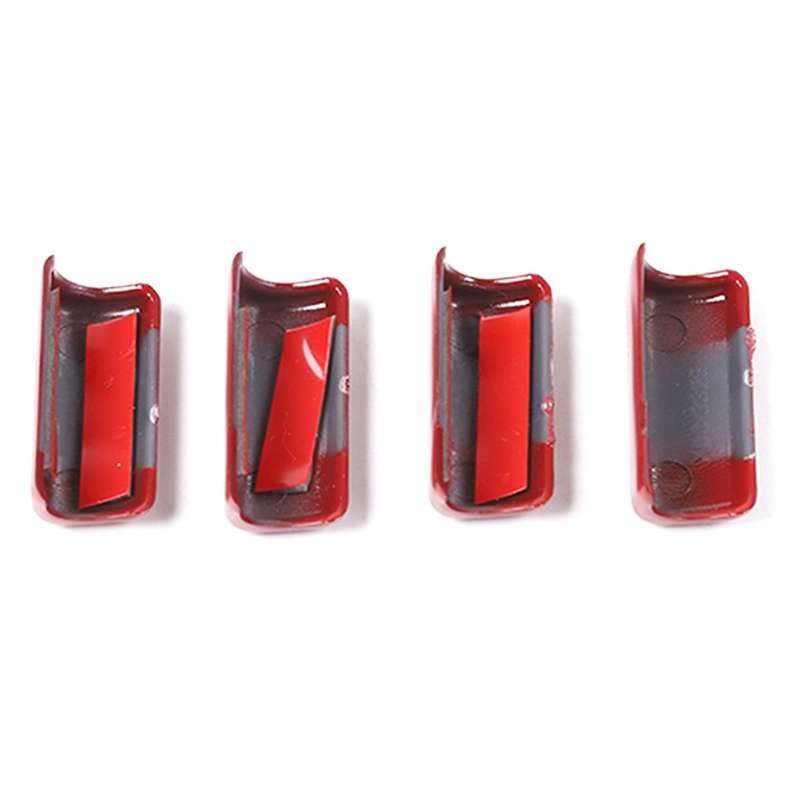 Car Window Lifting Switch Button Trim Cover ABS for Jimny 2019 2020 2021 Accessories (Red)