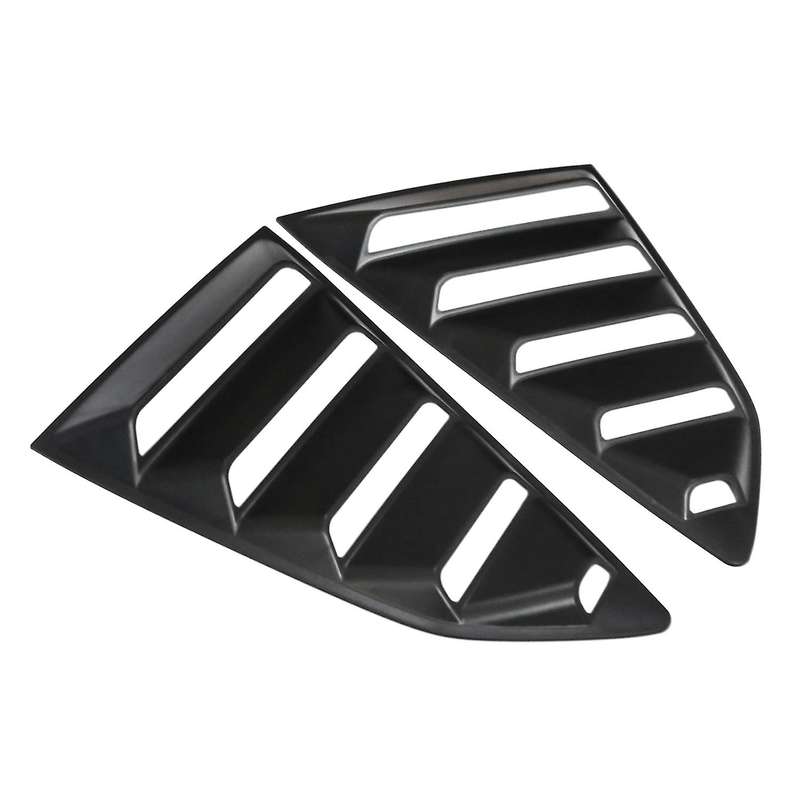 Car Window Louver Cover,Rear Louver Frame Vent,Window Decoration Rear Windshield Side Vent,for 2016-