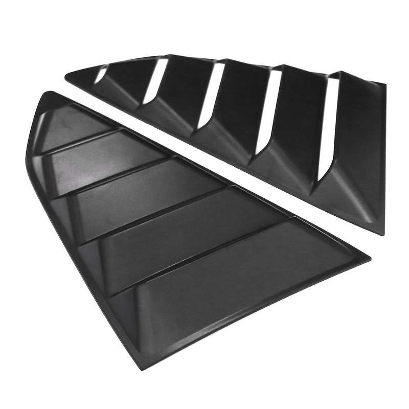 Car Window Louver Cover,Rear Louver Frame Vent,Window Decoration Rear Windshield Side Vent,for 2016-