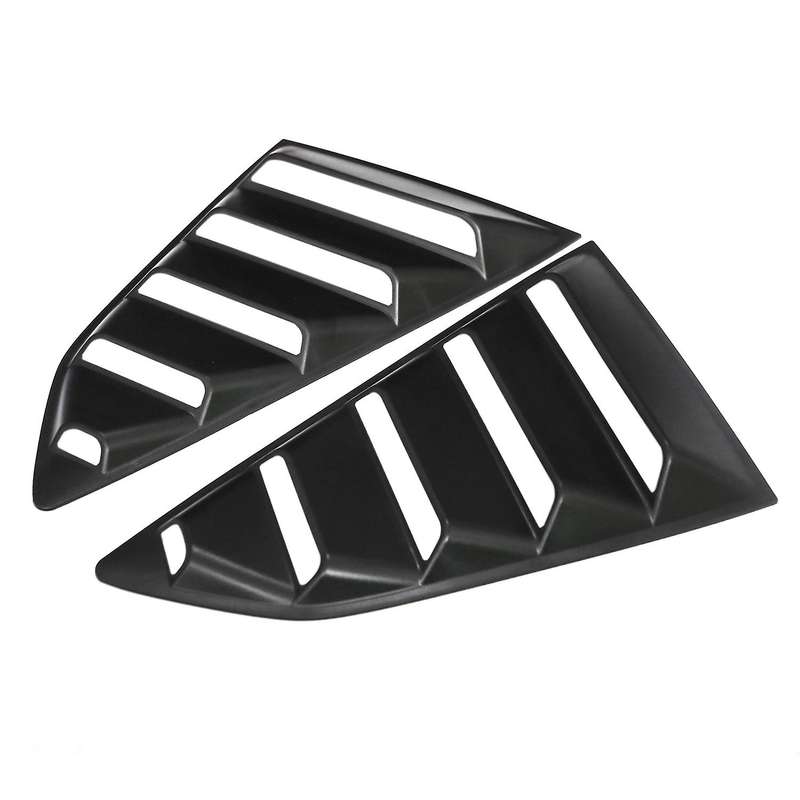 Car Window Louver Cover,Rear Louver Frame Vent,Window Decoration Rear Windshield Side Vent,for 2016-