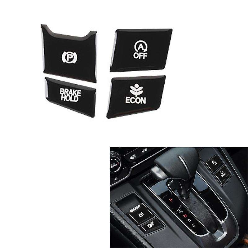 Car Window Switch Button Gear Button Air Conditioning Button Engine Start Trim Cover Sticker for -V