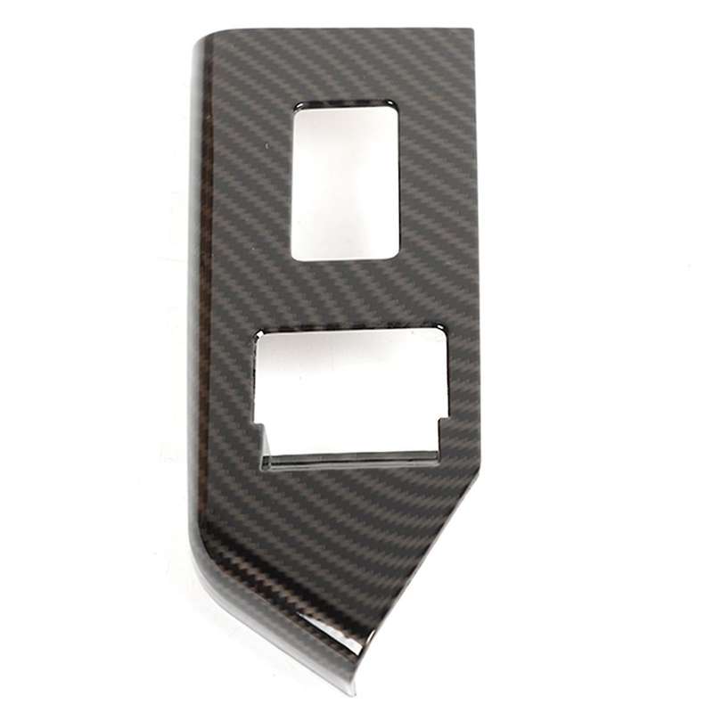 Car Window Switch Control Panel Cover Interior Trim Sticker ABS for 2010-2014 Accessories (Carbon Fi