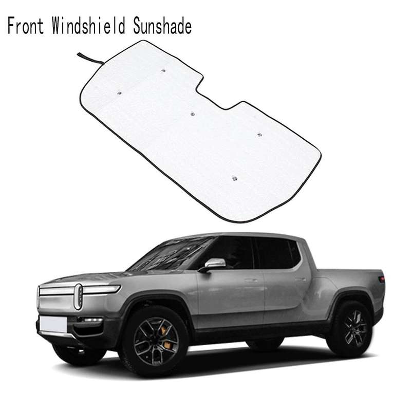 Car Window Sun Cover Large Size Windshield Hood Cover Sunshade for R1T R1S 2022 2023