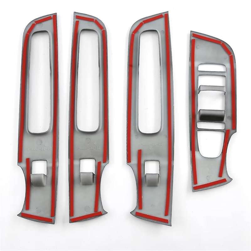 Car Window Switch Cover Trim Inner Door Armrest Decoration Carbon Fiber Look for TANG