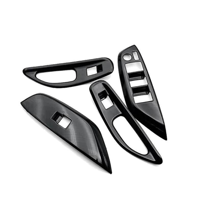 Car Window Switch Cover Glass Lift Switch Panel Decoration for Yaris 2020 RHD