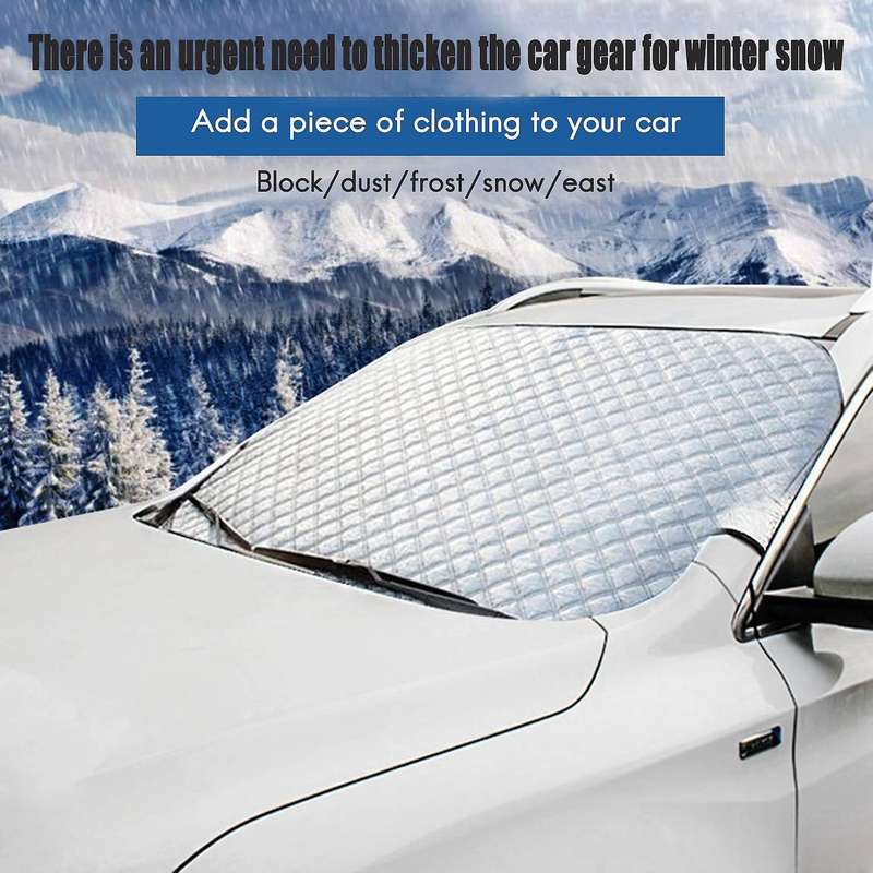 Car Windscreen Cover Thicken Sunscreen Snow Ice Frost Windscreen Cover Sun Shade Protector 190X95cm