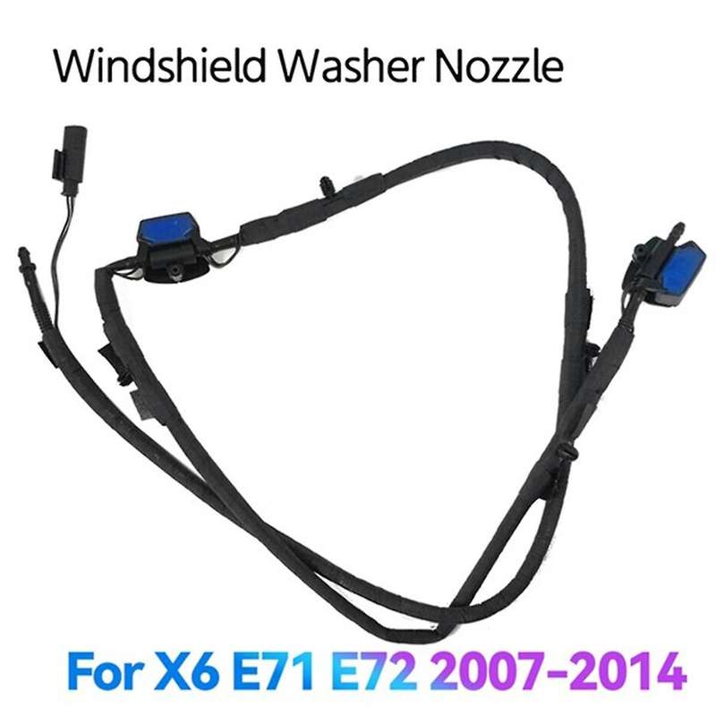 Car Windscreen Nozzle Windshield Washer Sprayer Jet System 61667275175 61667275176 for X6 E71 E72