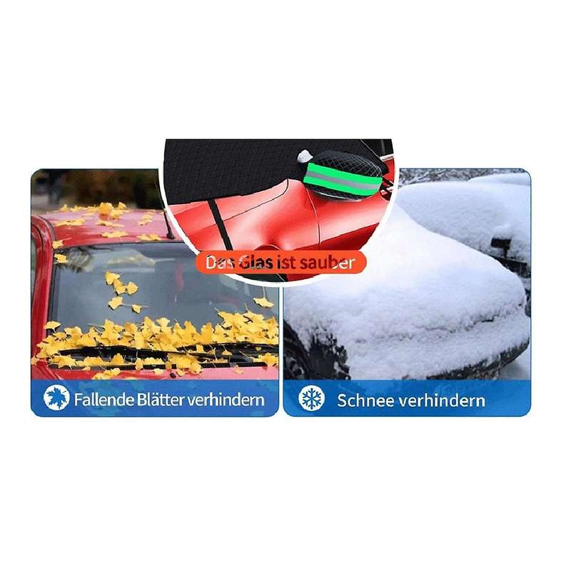 Car Windshield Snow Cover for Ice and Snow,winter Car Snow Cover with Magnetic Edges and Windproof W