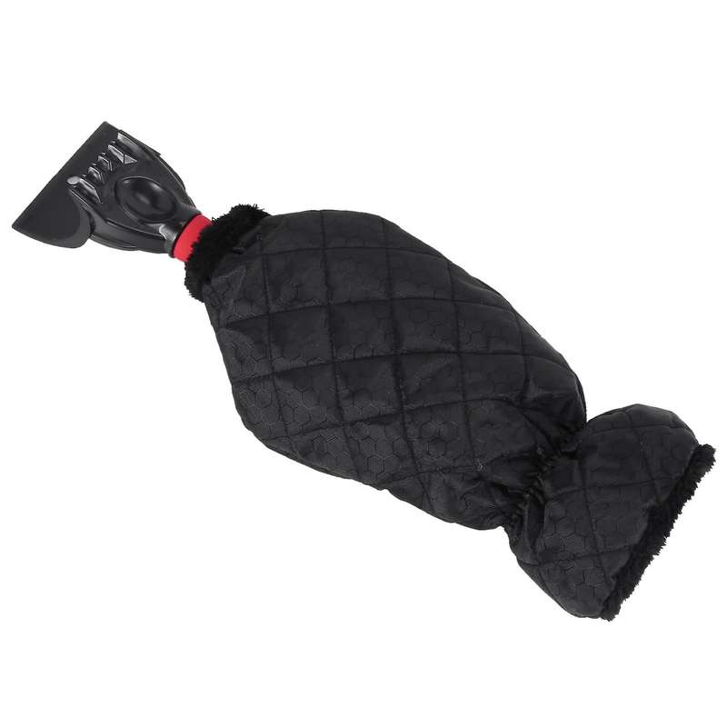 Car Windshield Snow Scraper Mitten with Durable Handle, Waterproof Snow Remover Glove with Warm Thic