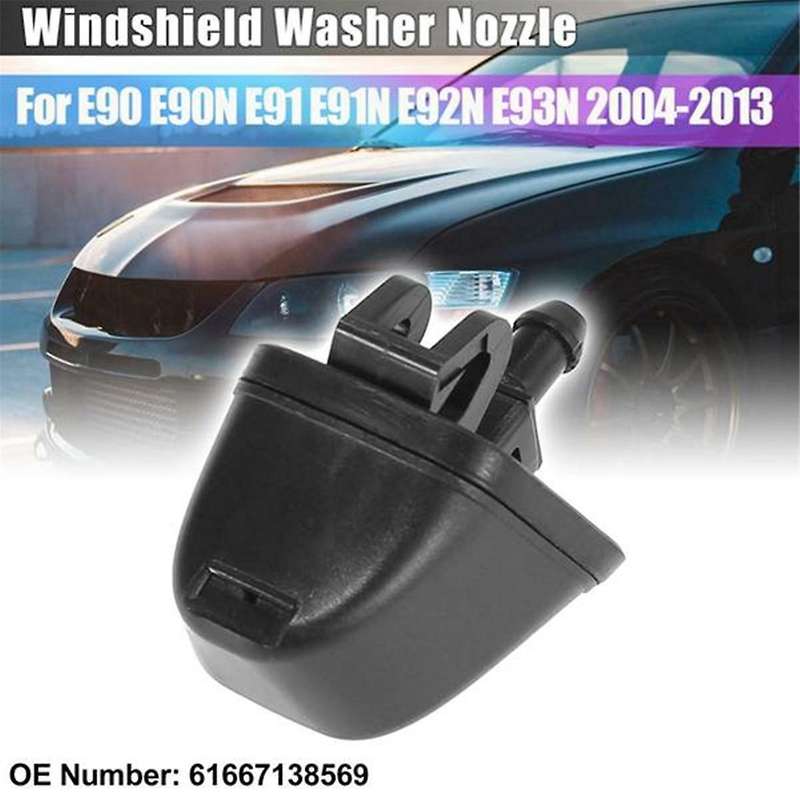 Car Windshield Washer Sprayer Nozzle Jet 61667138569 for 3 Series E90 2005-2012 E91 2005-2013