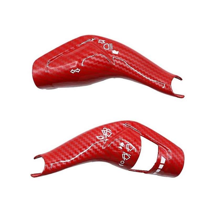Car Windshield Wiper Lever Cover Decor Sticker Trim for Everest 2015+ Turn Signal Lever Switch,Red C