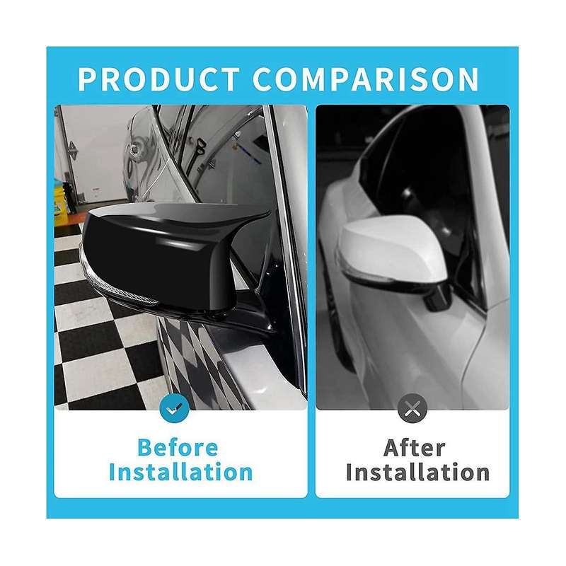 Car Wing Side Mirror Cover Car Rearview Mirror for Qx30 Q50s Q50 Q60 Q70 2014 - 2023