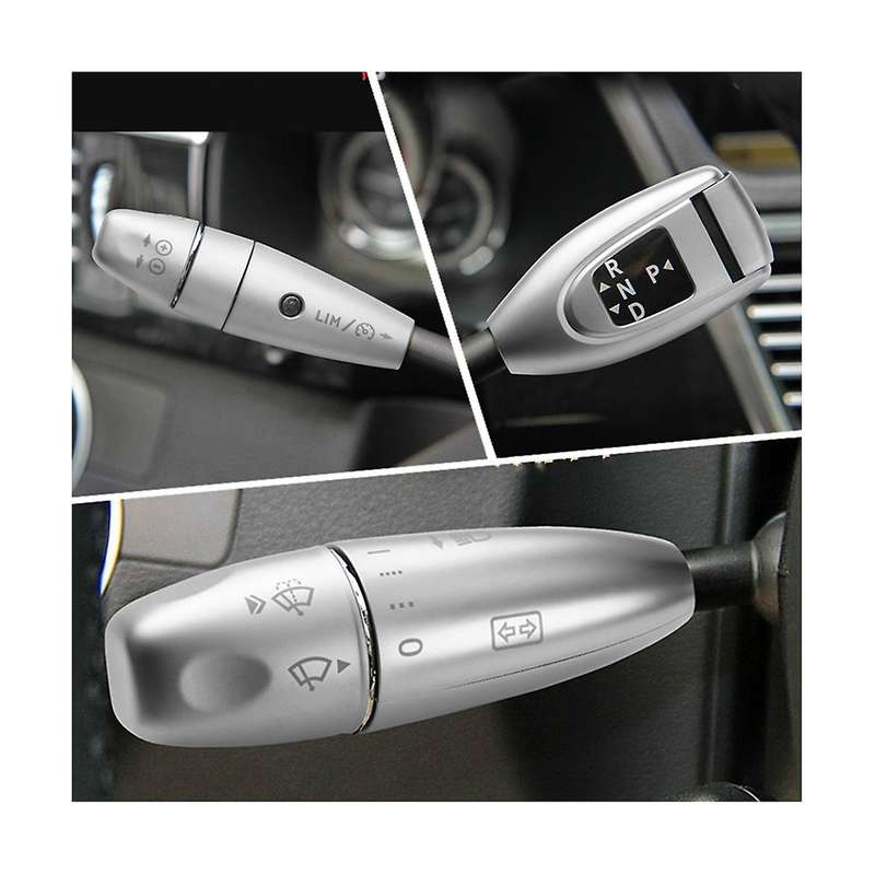 Car Wiper Shift Lever Cruise Sequins Cover Trim Stickers Interior Decals for S Class W221 2006-2013