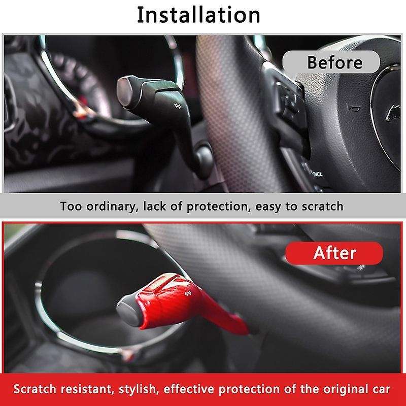 Car Wiper Shift Lever Rod Cover Decorative Sticker Trims Frame for 2015 2016 2017 2018 2019 2020, Re