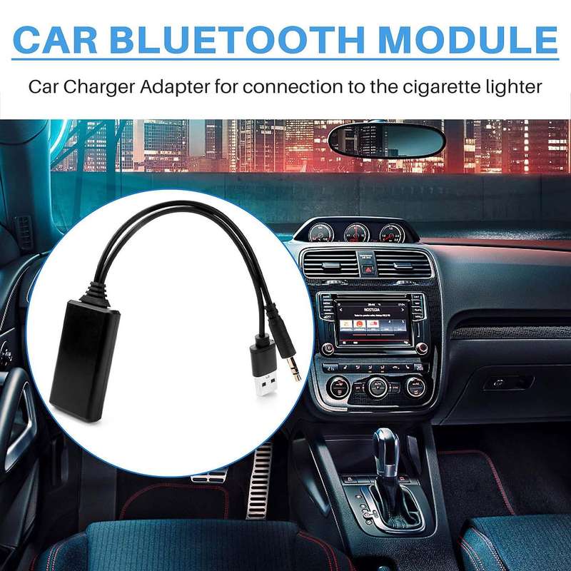 Car Wireless Bluetooth Module Music Adapter Auxiliary Receiver Aux Audio Usb 3.5mm Socket for Bmw E