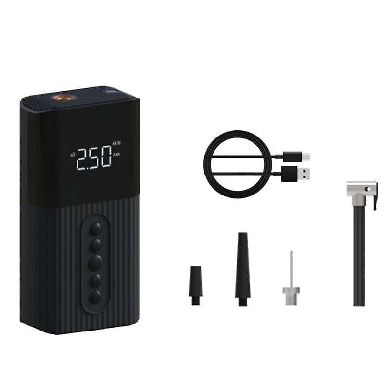 Car Wireless Air Pump with LED Lamp Tire Inflator Air Pump Digital Pressure Auto Portable for Car Bi