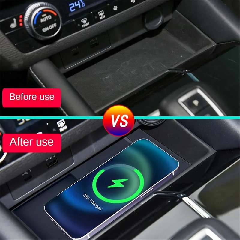 Car Wireless Charger Center Console Fast Mobile Phone Charging Panel for 2023 2024