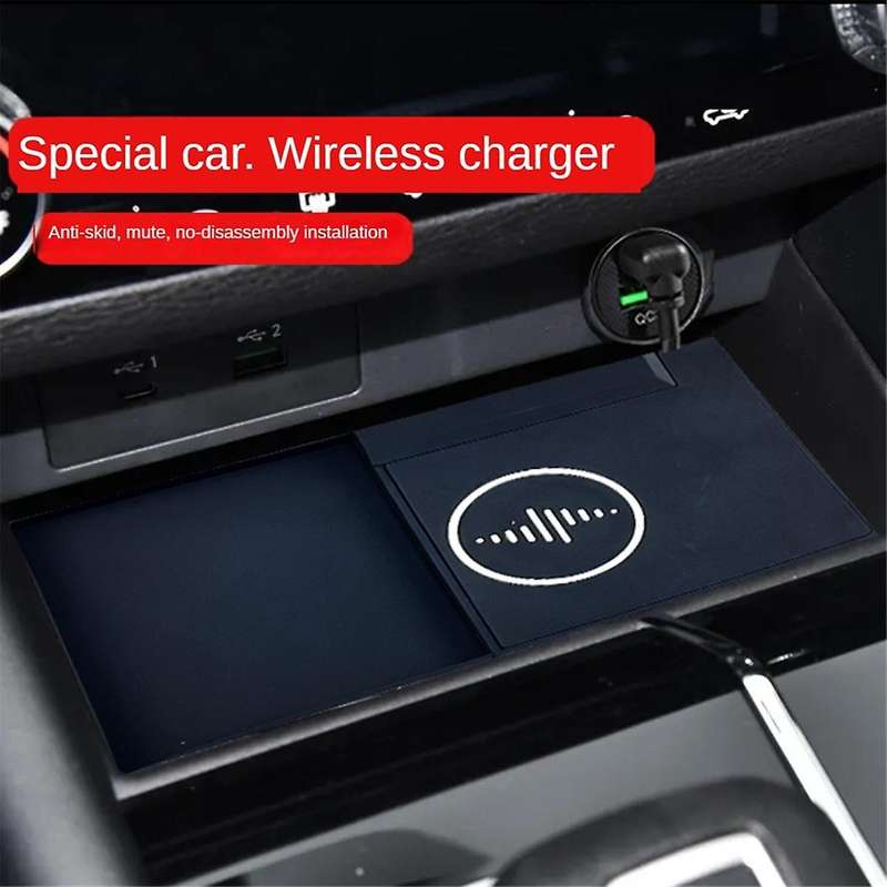 Car Wireless Charger Center Console Fast Mobile Phone Charging Panel for 2023 2024