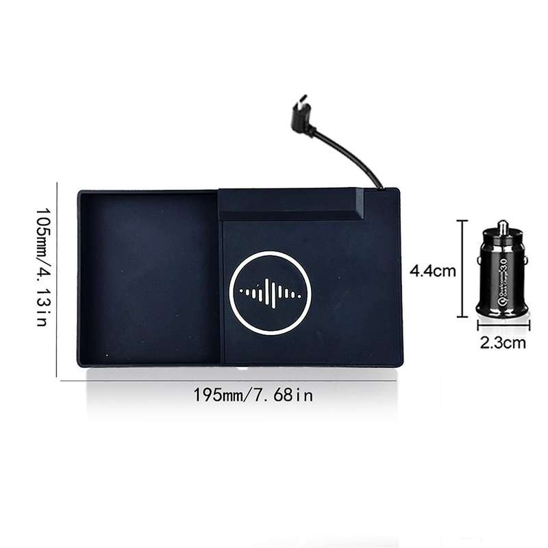 Car Wireless Charger Center Console Fast Mobile Phone Charging Panel for 2023 2024