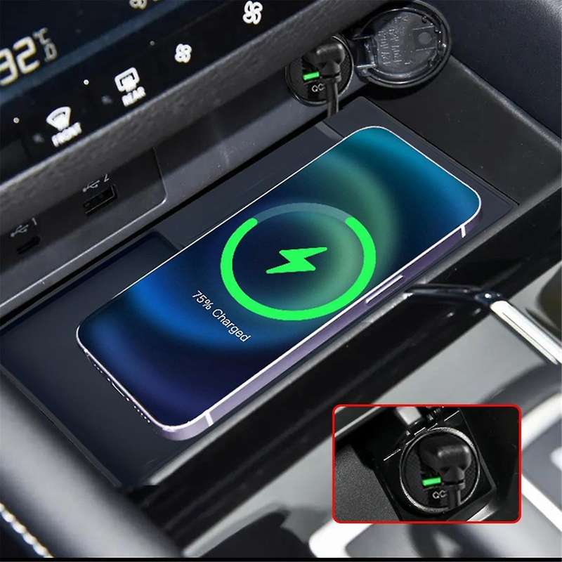 Car Wireless Charger Center Console Fast Mobile Phone Charging Panel for 2023 2024
