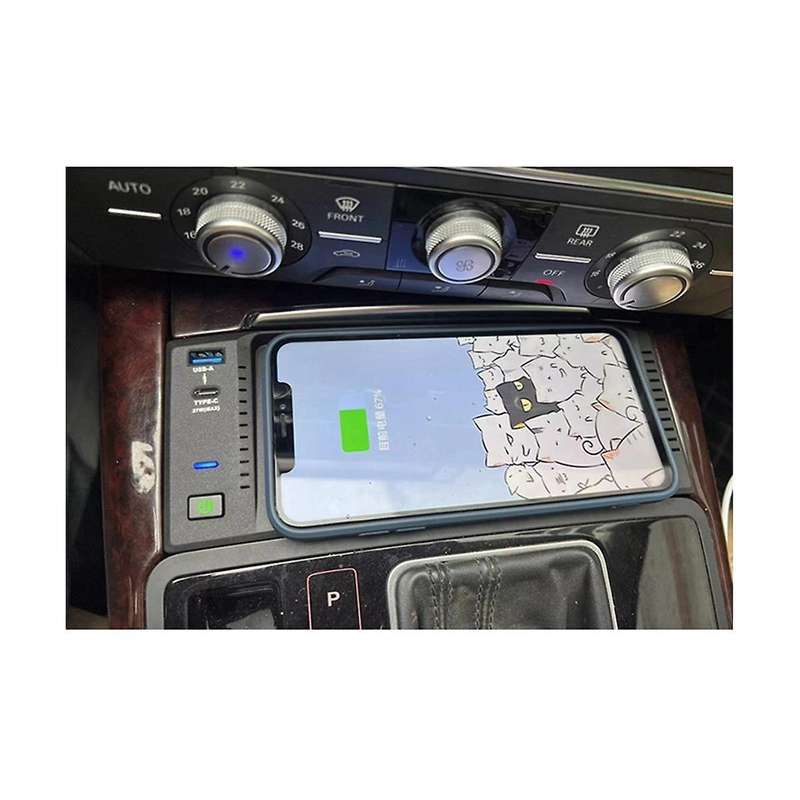 Car Wireless Charger Charging Holder Fast Charing Accessories Plate for A6 A7 C7 Rs6 2012- 2018
