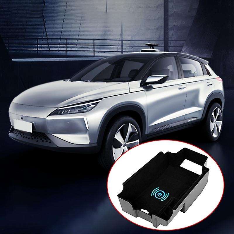 Car Wireless Charging Armrest Center Console Organizer Storage Box Charging for XT5 2017-2020